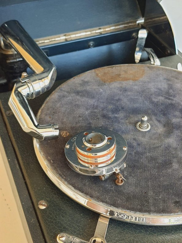 Columbia 202 Antika Çanta Gramofon 084 - 10