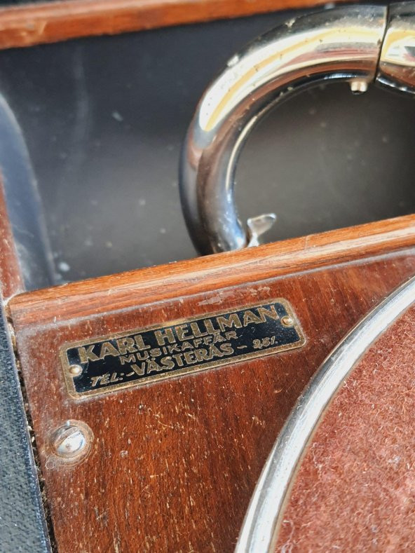 His Master's Voice Antika Çanta Gramofon 082 - 5