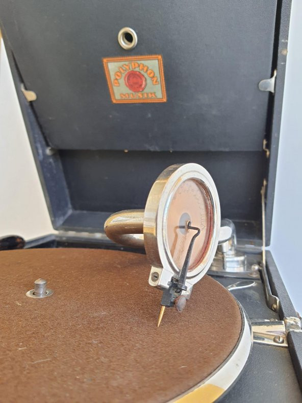 Polyphon Musik Antika Çanta Gramofon 080 - 6