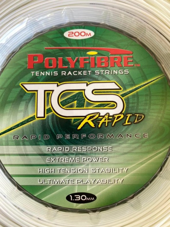 Polyfibre Tcs Rapid Tenis Raketi Kordaj Teli 1.30mm 200m - 4