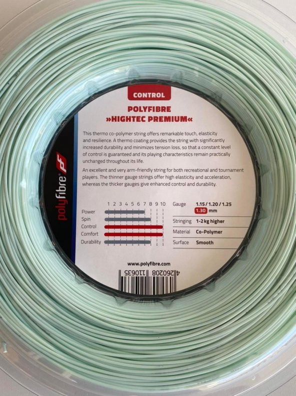 Polyfibre Hightec Premium Tenis Raketi Kordaj Teli 1.30mm 200m - 4