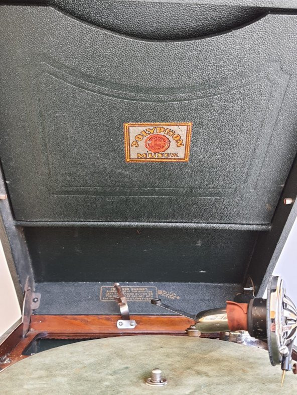 Polyphon Musik Antika Çanta Gramofon 079 (Hafif Hasarlı) - 5