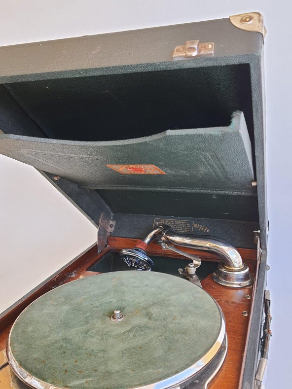 Polyphon Musik Antika Çanta Gramofon 079 (Hafif Hasarlı) - 9