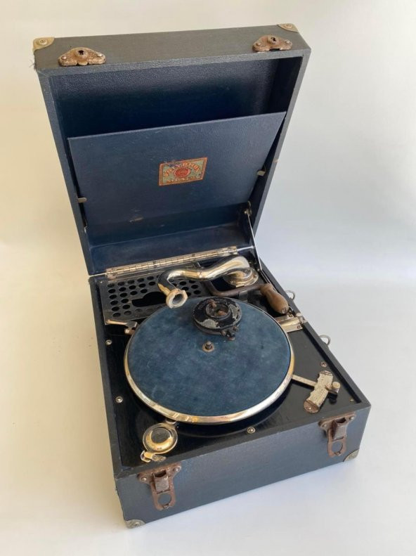 Polyphon Musik Antika Çanta Gramofon 073 (Hafif Hasarlı) - 2