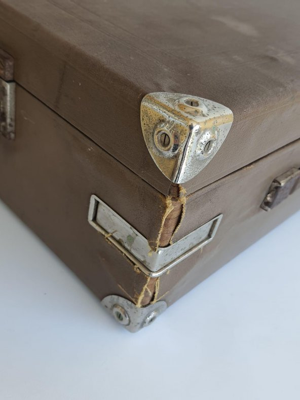 His Master's Voice Antika Çanta Gramofon 074 (Kurma Kolu Eksik) - 10