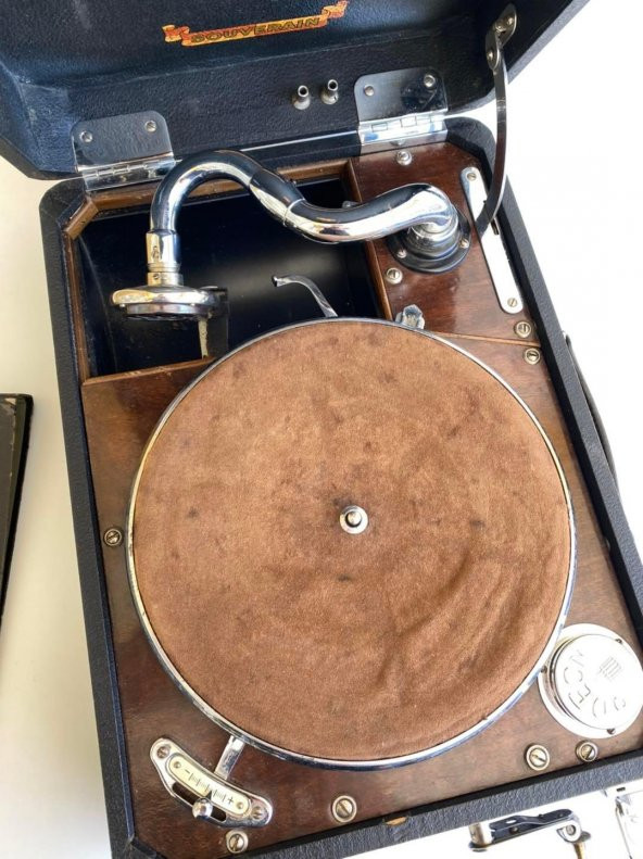 Odeon Souverain Antika Çanta Gramofon 071 - 7