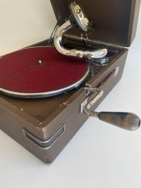 Molotov Sovyet Antika Çanta Gramofon 067 - 2