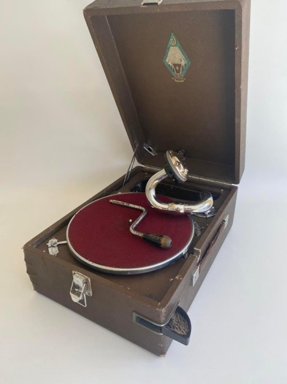 Molotov Sovyet Antika Çanta Gramofon 067 - 3