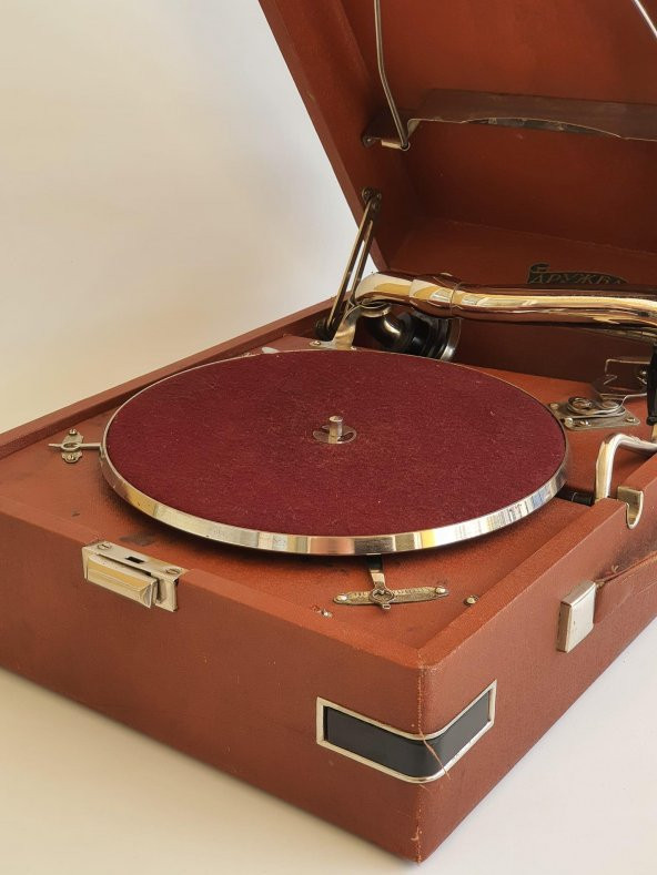 Artel Sovyet Antika Çanta Gramofon 068 - 4