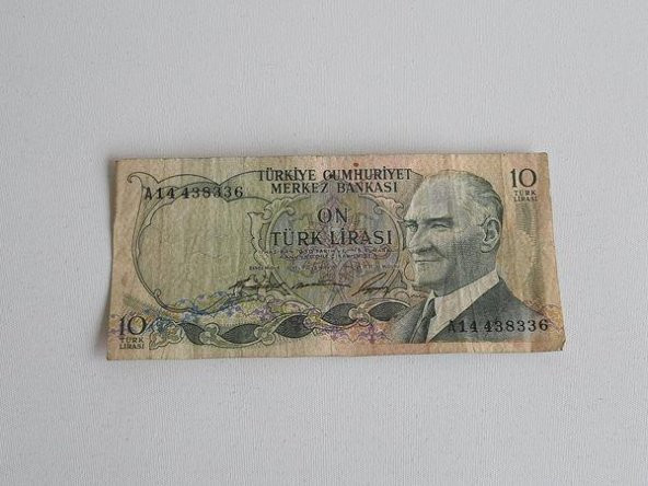 10 Türk Lirası - 6. Emisyon 1. Tertip Kağıt Para