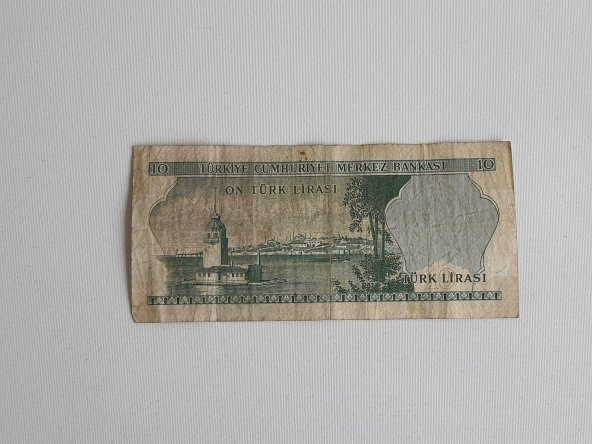 10 Türk Lirası - 6. Emisyon 1. Tertip Kağıt Para - 2