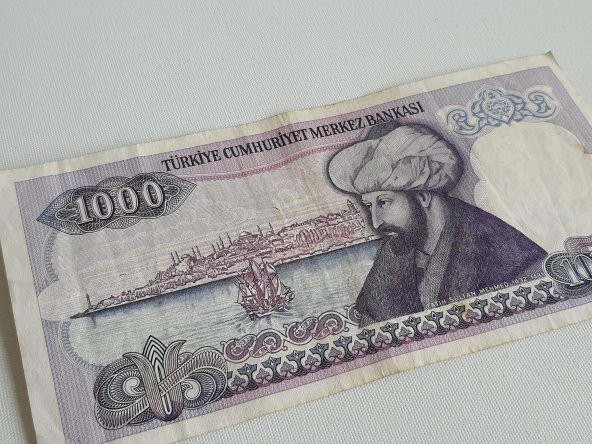 1000 Türk Lirası - 7. Emisyon 2. Tertip Kağıt Para - 3