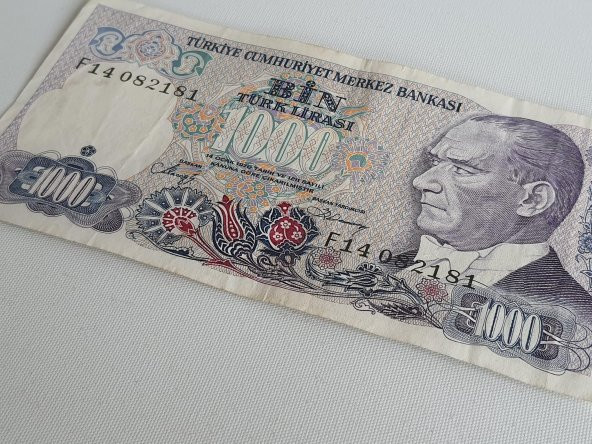 1000 Türk Lirası - 7. Emisyon 2. Tertip Kağıt Para - 4