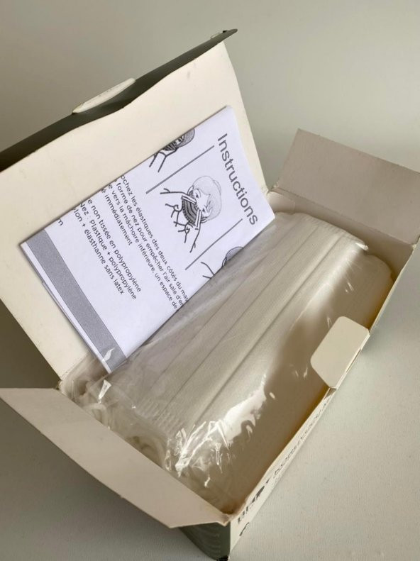 BFL 3 Katlı Cerrahi Maske 50'li Kutu - Burun Ayarlı Maske - 6