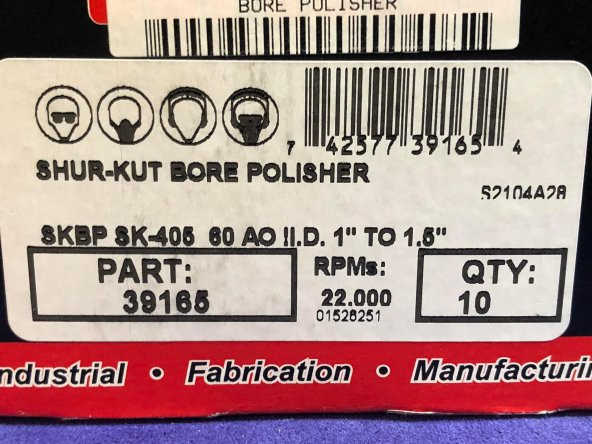 Superior 39165 Bore Mop Zımpara 60 Kum 1 Adet-Delik Zımparası - 7