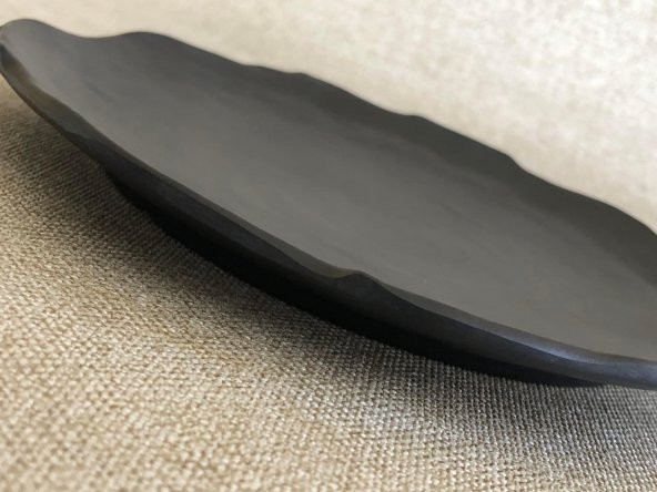 Melamin Yassı Yuvarlak Pasta Tabağı Siyah 17,5cm - Melamin Tabak - 4