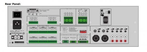 CMX EVAC-240RT Acil Anons Sistemi Yönlendirici Amplifikatör 240W - 5
