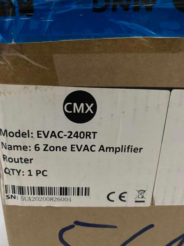 CMX EVAC-240RT Acil Anons Sistemi Yönlendirici Amplifikatör 240W - 6
