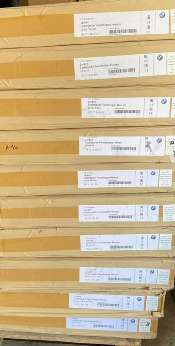 BMW Lederjacke Twinstripes Erkek Deri Ceket S Slim Beden - 8