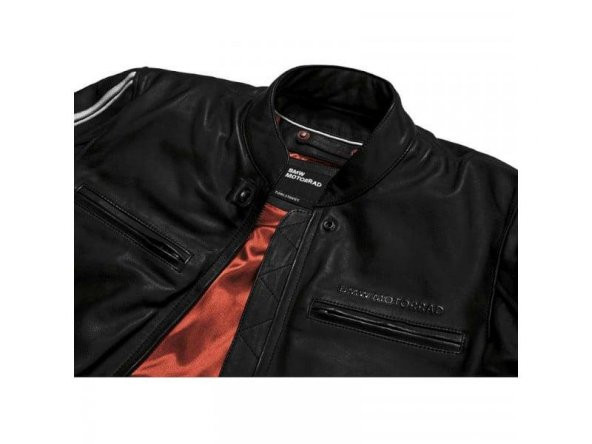 BMW Lederjacke Twinstripes Erkek Deri Ceket S Slim Beden - 9