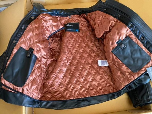 BMW Lederjacke PureBoxer Erkek Deri Ceket XS Slim Beden - 4