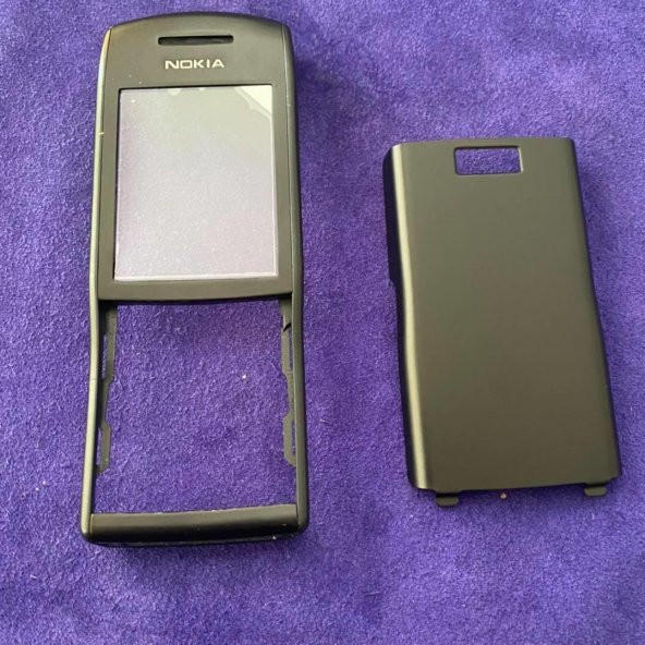 Nokia E50 Ön Arka Kapak Siyah (Tuşsuz) - E50 Kapak