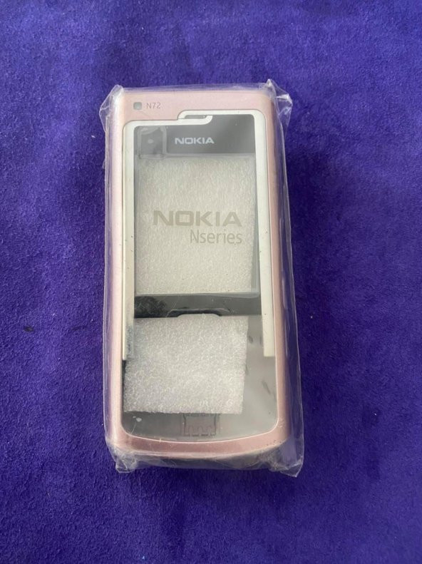 Nokia N72 Ön Arka Kapak Pembe(Tuşsuz) - N72 Kapak - 2