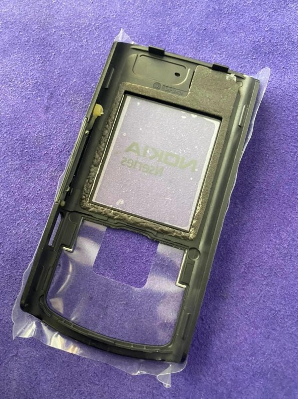 Nokia N72 Ön Arka Kapak Siyah(Tuşsuz) - N72 Kapak - 3