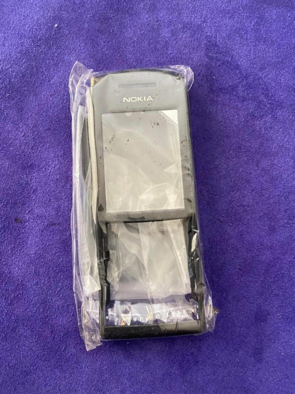 Nokia E50 Ön Arka Kapak Siyah (Tuşsuz) - E50 Kapak - 4