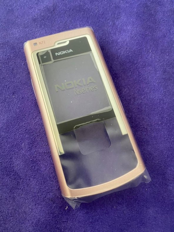 Nokia N72 Ön Arka Kapak Pembe(Tuşsuz) - N72 Kapak - 8