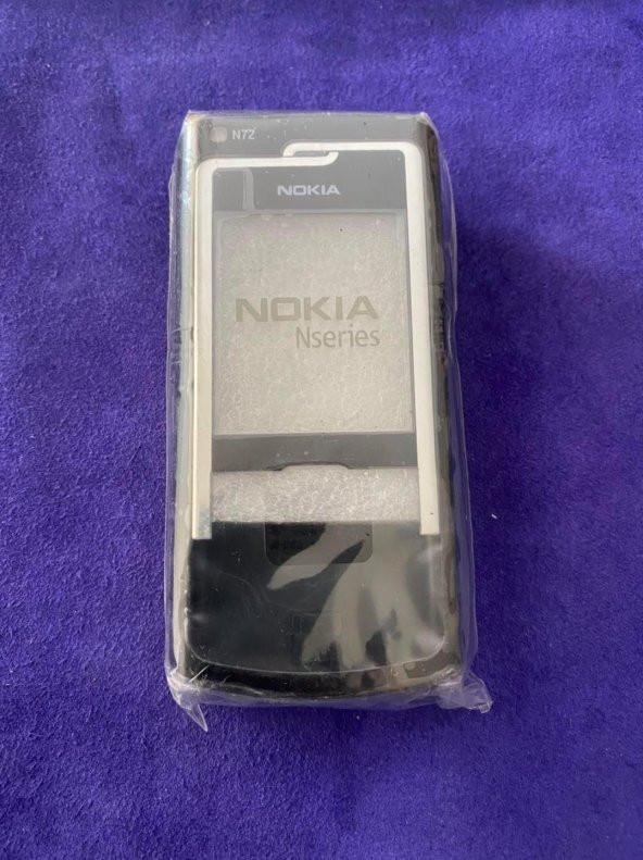 Nokia N72 Ön Arka Kapak Siyah(Tuşsuz) - N72 Kapak - 6