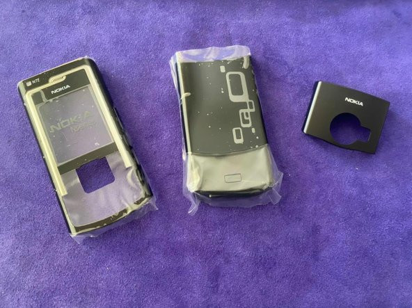 Nokia N72 Ön Arka Kapak Siyah(Tuşsuz) - N72 Kapak - 7