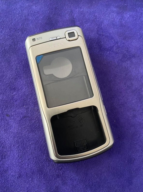Nokia N70 Ön Arka Kapak Gri(Tuşsuz) - N70 Kapak - 2
