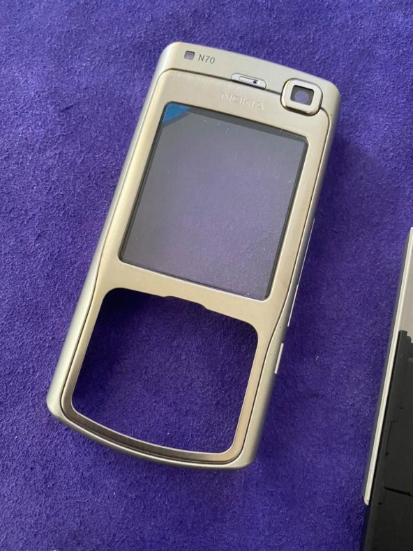 Nokia N70 Ön Arka Kapak Gri(Tuşsuz) - N70 Kapak - 6