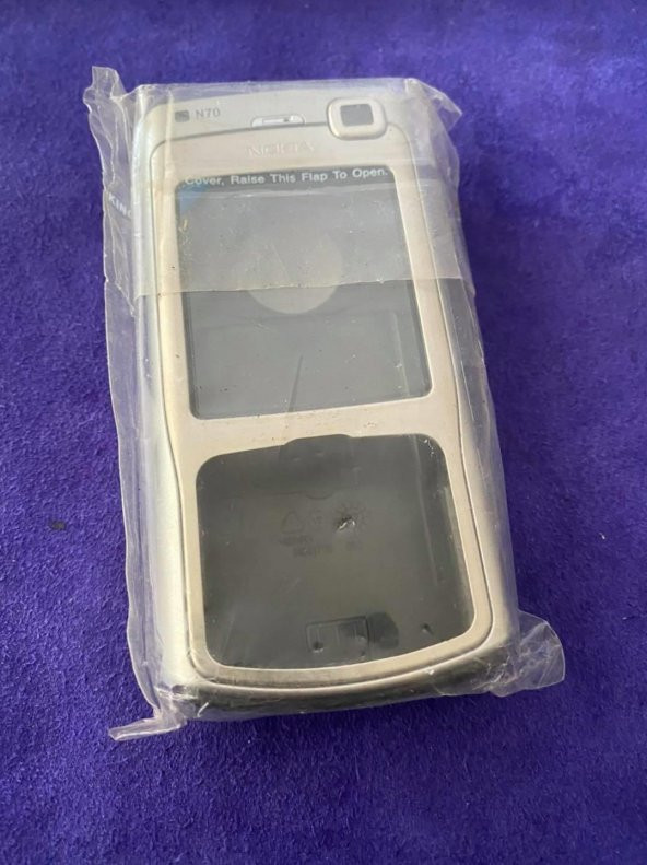 Nokia N70 Ön Arka Kapak Gri(Tuşsuz) - N70 Kapak - 7