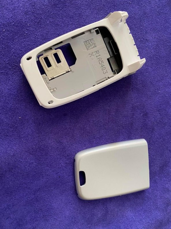 Nokia 6101 Ön Arka Kapak Gri(Tuşsuz) - 6101 Boş Kasa - 5