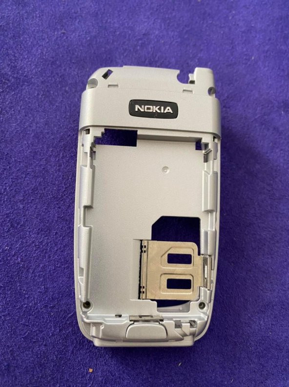 Nokia 6101 Ön Arka Kapak Gri(Tuşsuz) - 6101 Boş Kasa - 7
