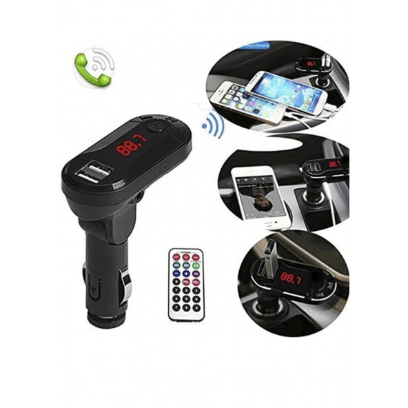 KENSA ÇAKMAKLIK ŞARJ CİHAZI KUMANDALI FM TRANSMITTER ARABA MP3 ÇALAR - 3