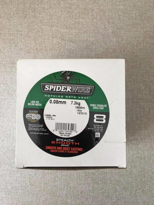 Spiderwire Stealth-Braid Serisi 8 Örgü İp Misina 0,08mm 1800m - 2