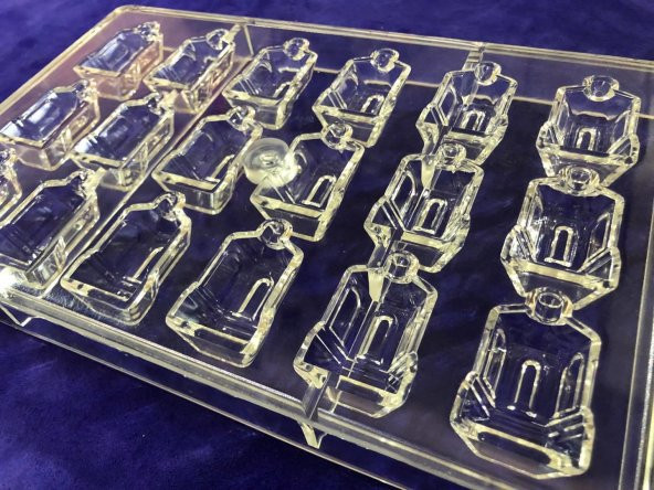 Polikarbon Çikolata Kalıbı 18li CM3174 - Sert Plastik Çikolata Kalıbı - 4