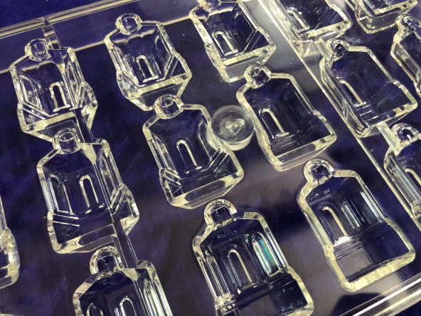Polikarbon Çikolata Kalıbı 18li CM3174 - Sert Plastik Çikolata Kalıbı - 6
