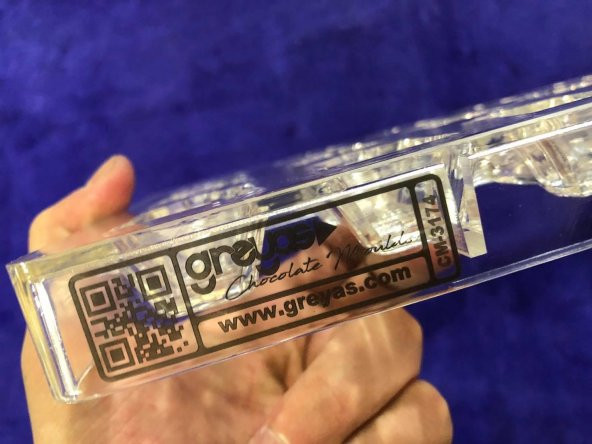 Polikarbon Çikolata Kalıbı 18li CM3174 - Sert Plastik Çikolata Kalıbı - 8
