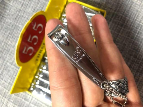 555 Tırnak Makası 5,5 cm - Askı Zincirli Tırnak Makası 24 Lü Paket - 6