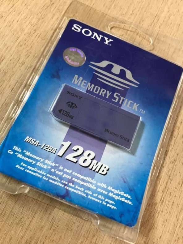Sony MSA-128A Memory Stick 128 MB Hafıza Kartı - Sony Eski Model Kameralar için Hafıza Kartı - 2