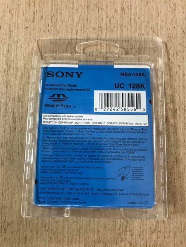 Sony MSA-128A Memory Stick 128 MB Hafıza Kartı - Sony Eski Model Kameralar için Hafıza Kartı - 3