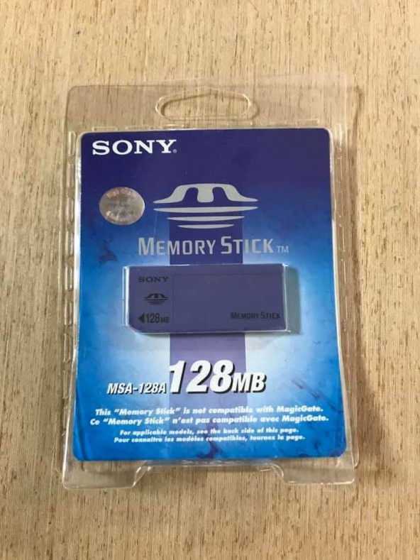 Sony MSA-128A Memory Stick 128 MB Hafıza Kartı - Sony Eski Model Kameralar için Hafıza Kartı - 5