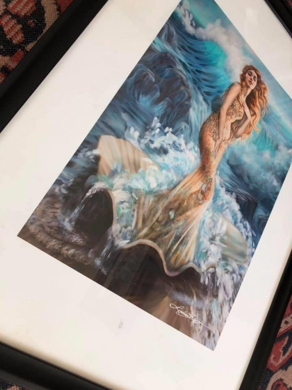 Lindsay Rapp Venus 16,6x12 inç Paint Texture Print Tablo - 6