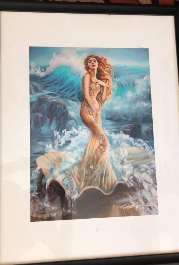 Lindsay Rapp Venus 16,6x12 inç Paint Texture Print Tablo - 11