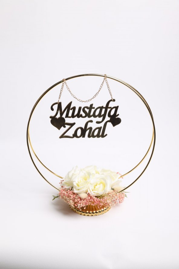Çember İsimlik Masa isimliği Söz Nişan Nikah Düğün Kına Organizasyon Dekorasyon - 5