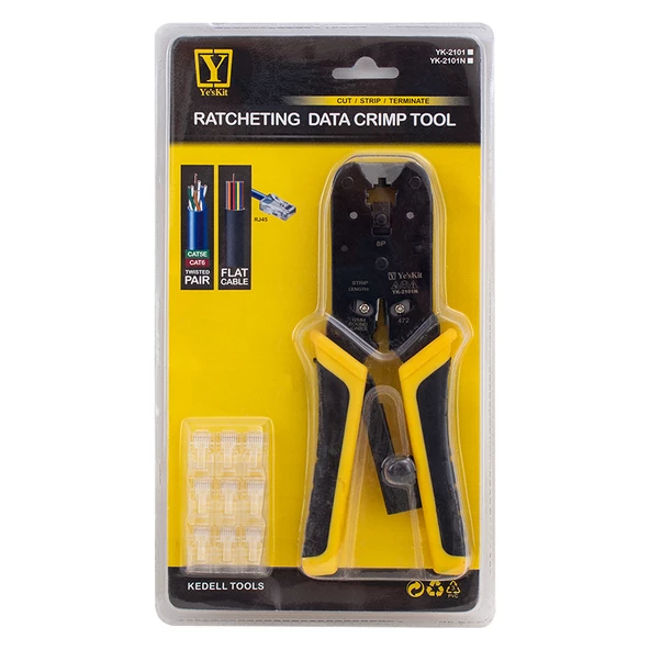 POWERMASTER YK-2101N RJ45 FLAT KABLO SIKMA PENSESİ - 2